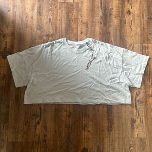 ASOS 4505 Women's Light Blue Boxy Oversized Cropped Tee Size Large NWT